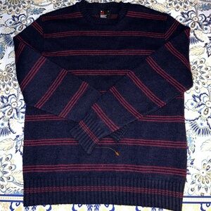 Vintage Robert Bruce, Blue and Red Crewneck Sweater